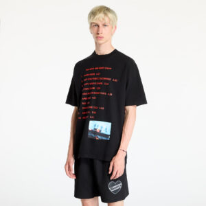 Póló PLEASURES Darklands T-Shirt Black M-alacsony-ár