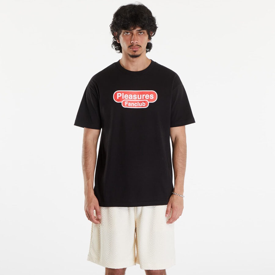 Póló PLEASURES Fanclub T-Shirt Black S-alacsony-ár