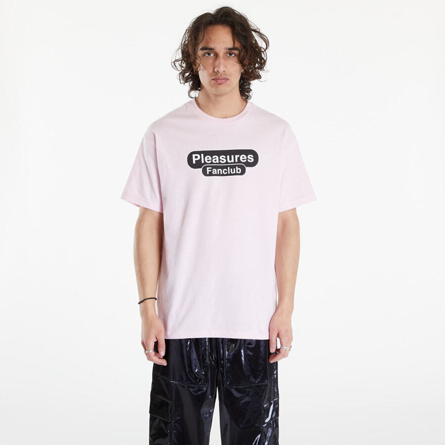 Póló PLEASURES Fanclub T-Shirt Pink S-alacsony-ár