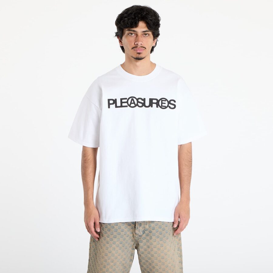 Póló PLEASURES Fanzine T-Shirt White S-alacsony-ár