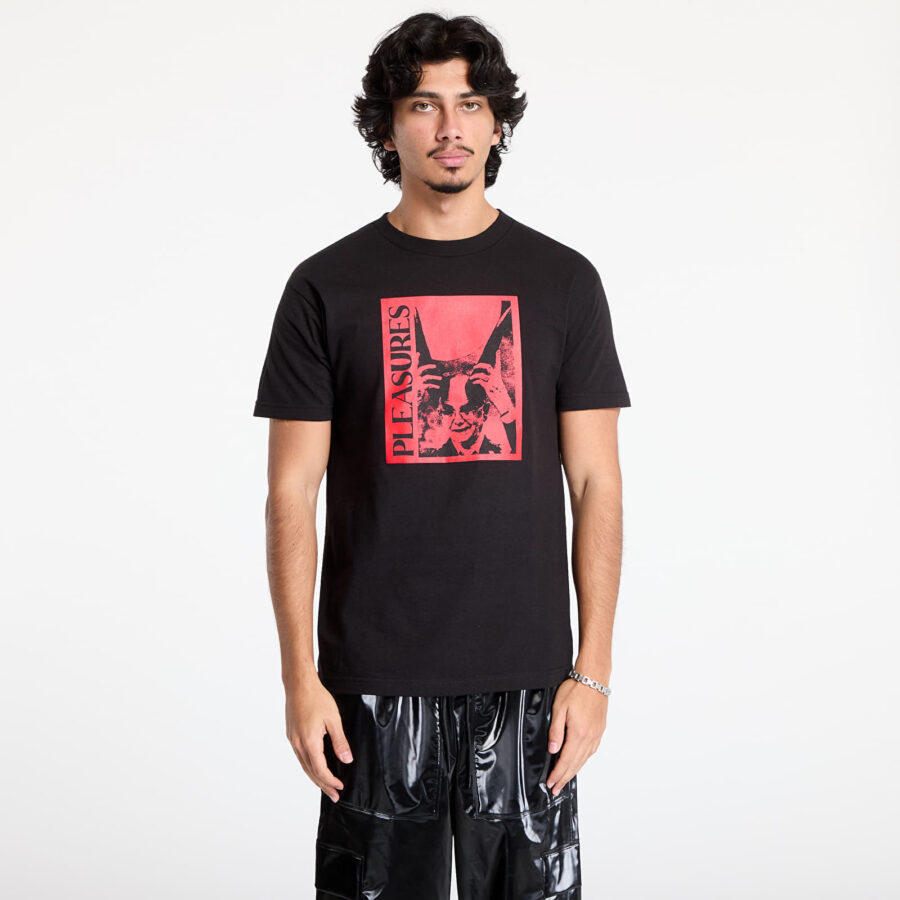Póló PLEASURES Horny T-Shirt Black S-alacsony-ár