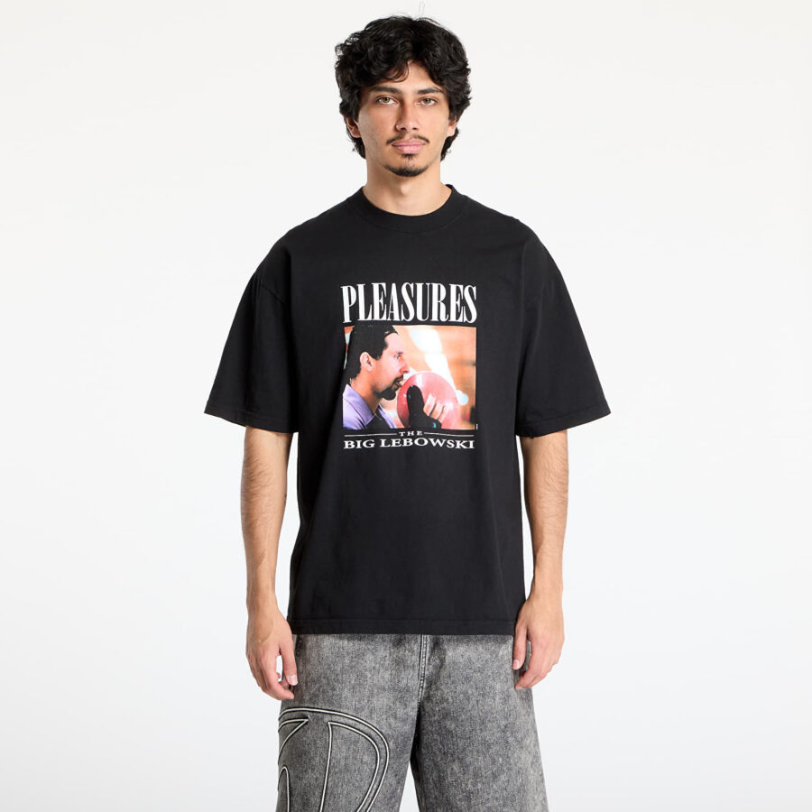 Póló PLEASURES Lick T-Shirt Black S-alacsony-ár