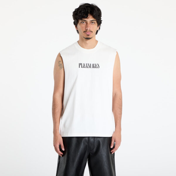 Póló PLEASURES Onyx Sleeveless Shirt White S-alacsony-ár