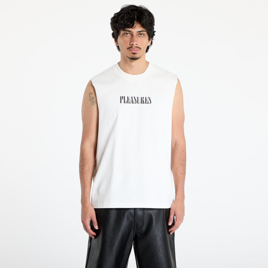 Póló PLEASURES Onyx Sleeveless Shirt White S-alacsony-ár