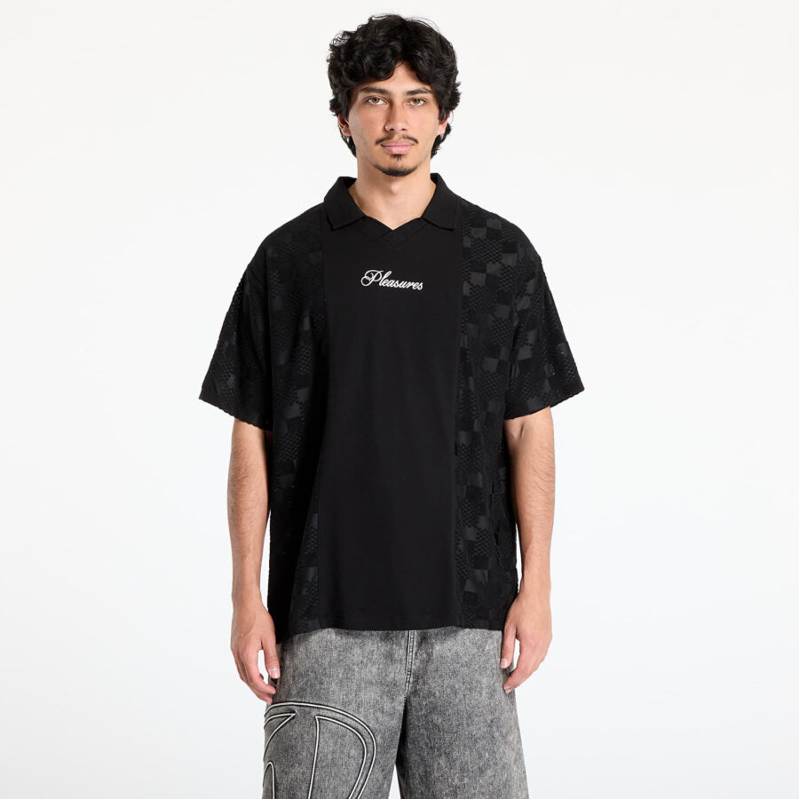 Póló PLEASURES Planets Polo Black S-alacsony-ár