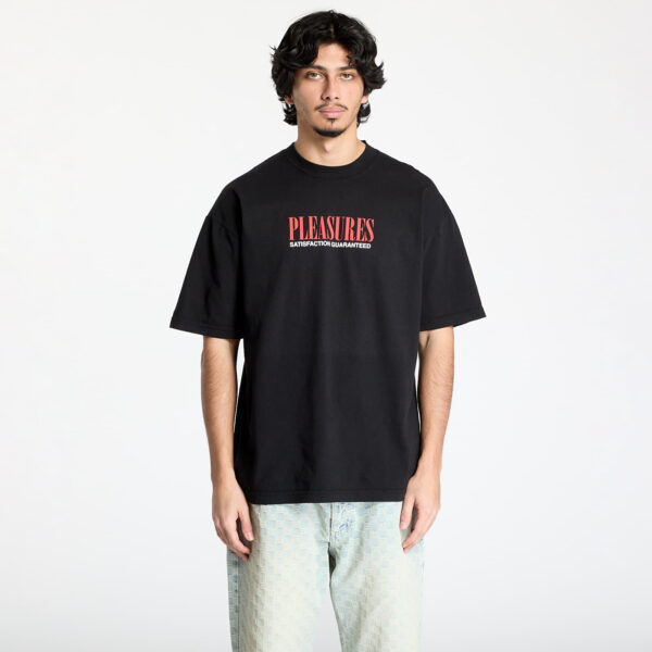Póló PLEASURES Satisfaction T-Shirt Black XL-alacsony-ár