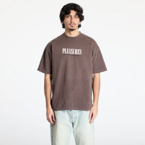 Póló PLEASURES Satisfaction T-Shirt Brown S-alacsony-ár