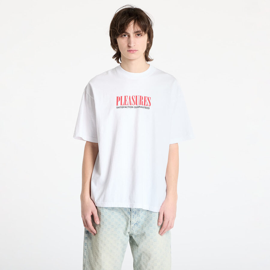 Póló PLEASURES Satisfaction T-Shirt White S-alacsony-ár
