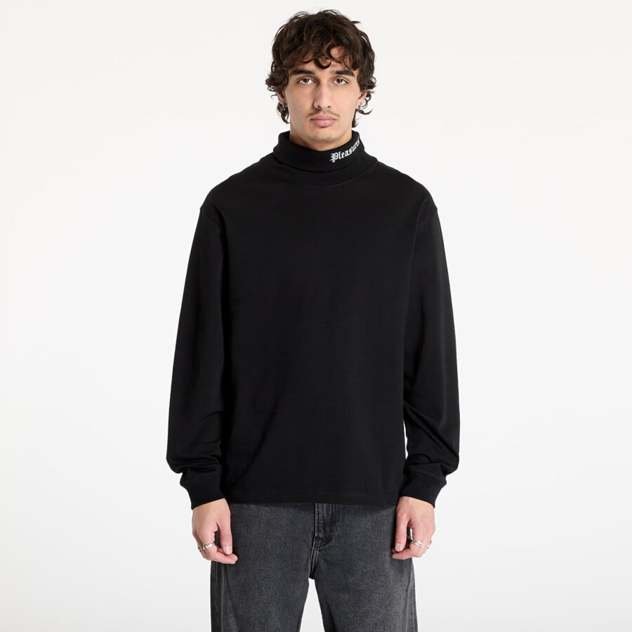 Póló PLEASURES Satisfaction Turtleneck Black L-alacsony-ár