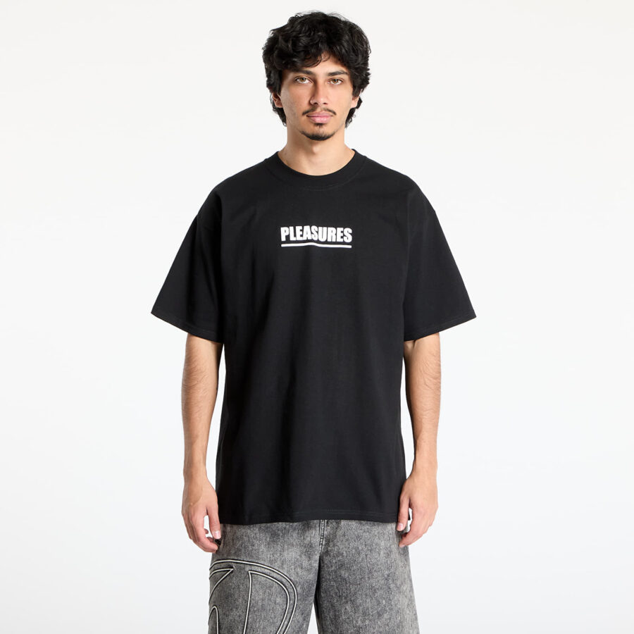 Póló PLEASURES Scripture T-Shirt Black M-alacsony-ár