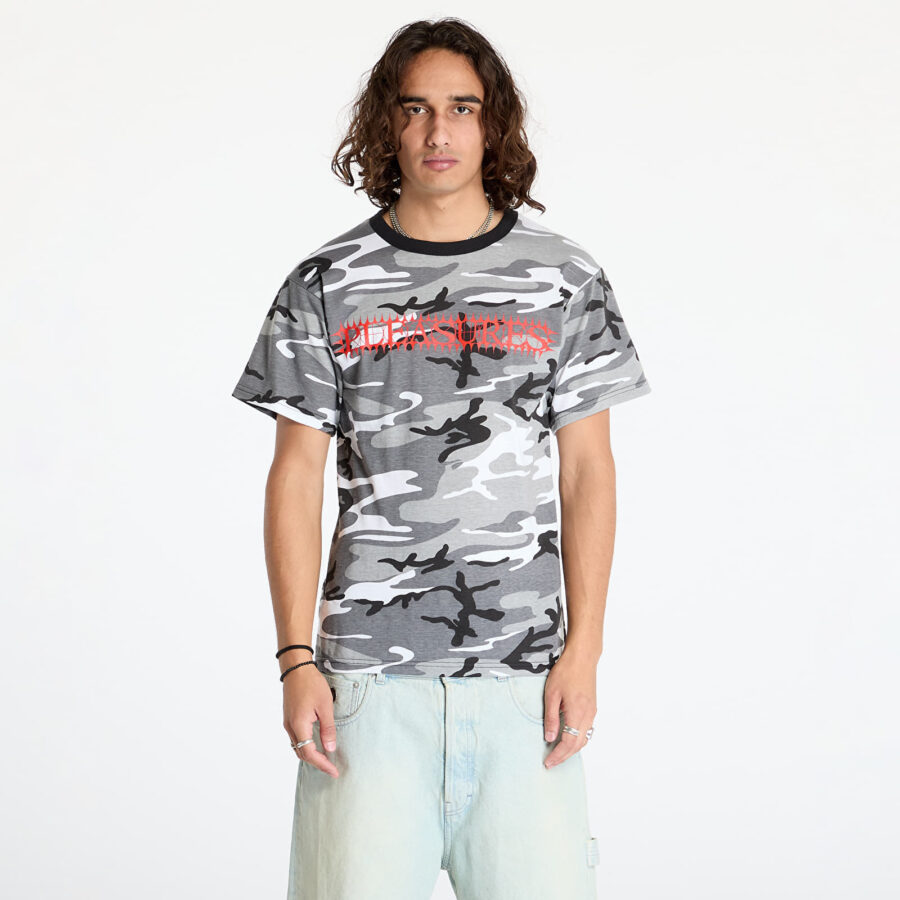 Póló PLEASURES Spike T-Shirt Camo L-alacsony-ár