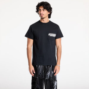 Póló PLEASURES Staff Pocket T-Shirt Black S-alacsony-ár