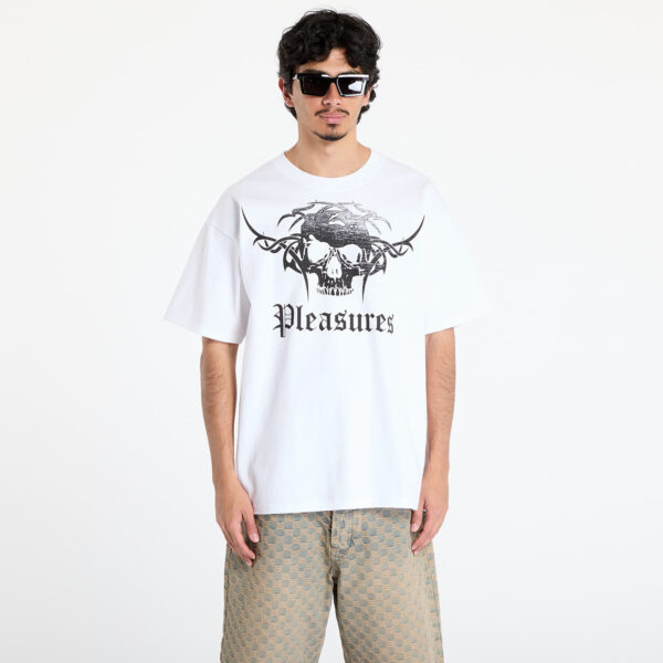 Póló PLEASURES Tradition T-Shirt White S-alacsony-ár