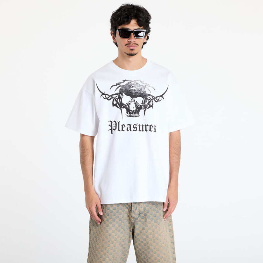Póló PLEASURES Tradition T-Shirt White S-alacsony-ár