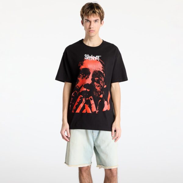 Póló PLEASURES x Slipknot Face T-Shirt Black S-alacsony-ár