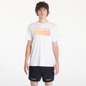 Póló PUMA Run Favorties Forever Faster Tee M White L-alacsony-ár
