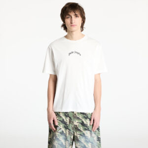 Póló Palm Angels Back Curved Logo Slim Tee Off White/ Black L-alacsony-ár