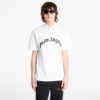 Póló Palm Angels Curved Logo Shortsleeve Polo T-Shirt Off White/ Black M-alacsony-ár