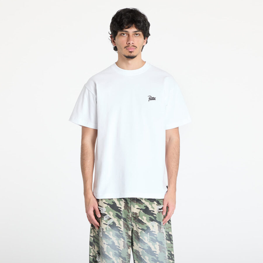 Póló Patta Bark T-Shirt UNISEX White S-alacsony-ár