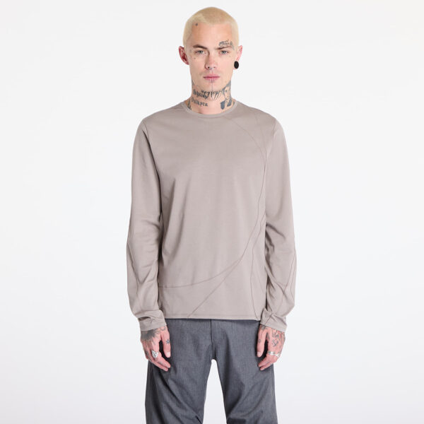 Póló Post Archive Faction (PAF) 7.0 Long Sleeve Center T-Shirt UNISEX Warm Grey M-alacsony-ár