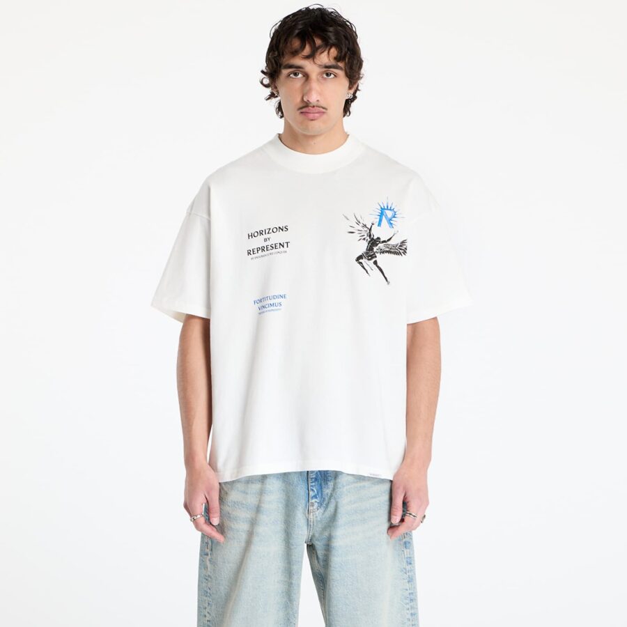 Póló REPRESENT Icarus T-Shirt Flat White L-alacsony-ár