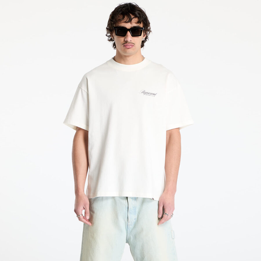 Póló REPRESENT Represent Owners Club Script T-Shirt Flat White L-alacsony-ár