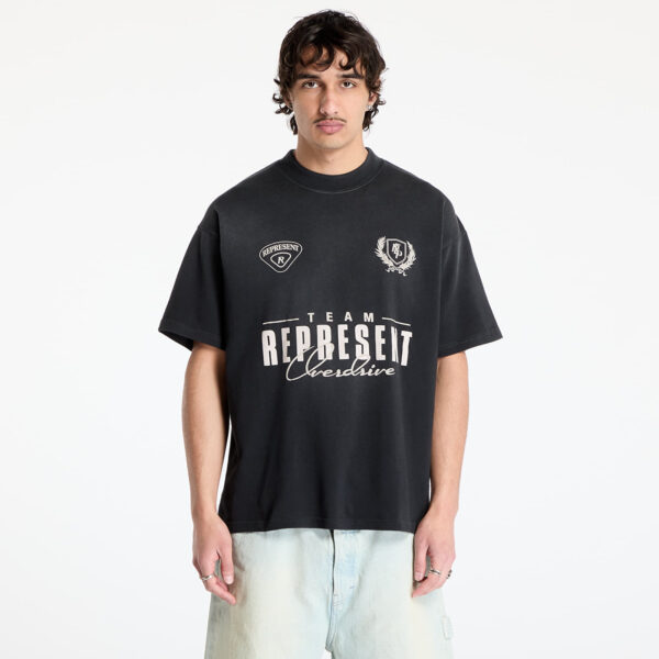 Póló REPRESENT World Championship T-Shirt Stained Black M-alacsony-ár