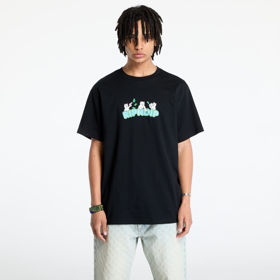 Póló RIPNDIP Club Cream Tee Black S-alacsony-ár