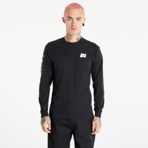Póló RIPNDIP Lord Nermal Long Sleeve Tee Black S-alacsony-ár