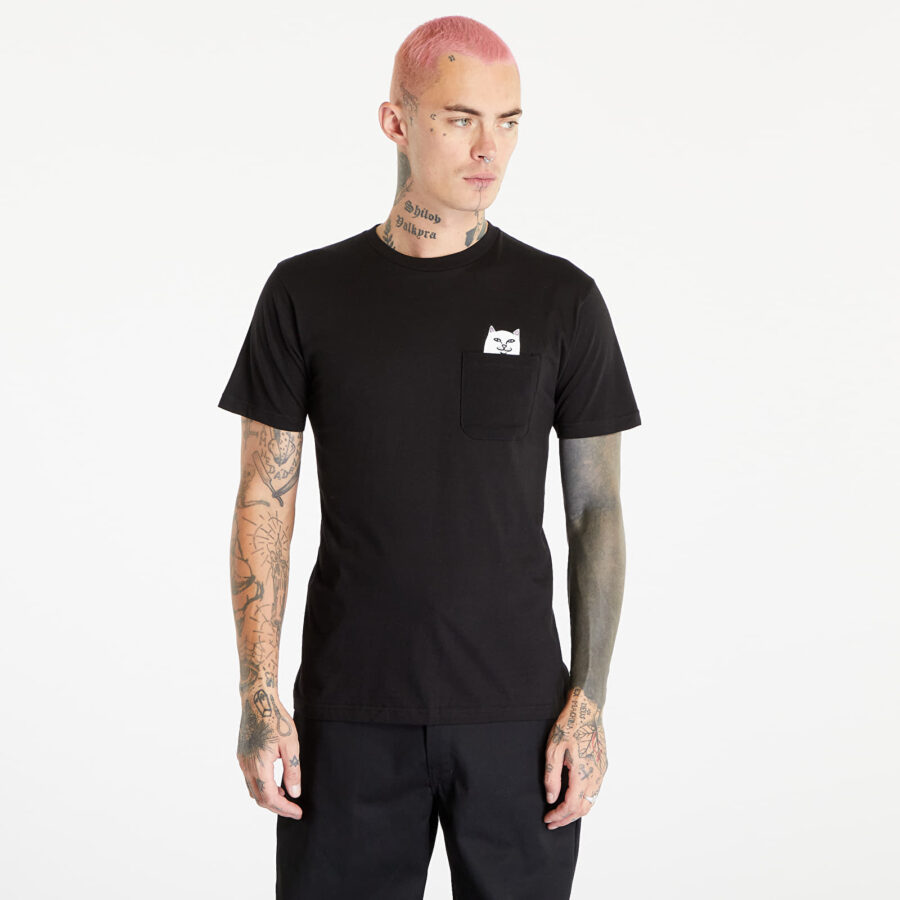 Póló RIPNDIP Lord Nermal Pocket Tee Black M-alacsony-ár