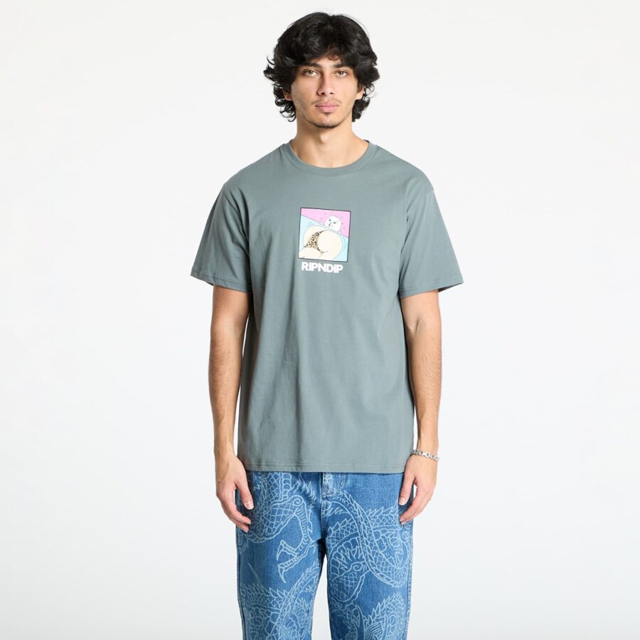 Póló RIPNDIP Peaches And Nerm Tee Charcoal S-alacsony-ár