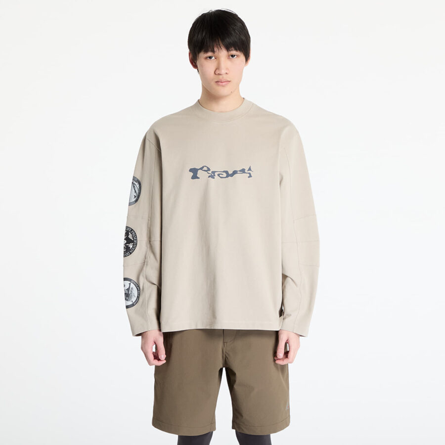 Póló ROA Division Long Sleeve Light Grey M-alacsony-ár