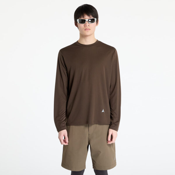 Póló ROA Fireflies Long Sleeve Tee Dark Brown S-alacsony-ár