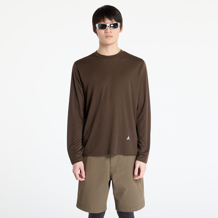 Póló ROA Fireflies Long Sleeve Tee Dark Brown S-alacsony-ár