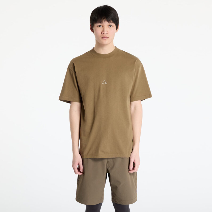 Póló ROA Logo T-Shirt Brown Olive S-alacsony-ár