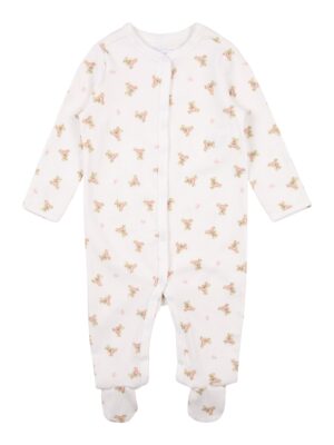 Polo Ralph Lauren Kezeslábasok 'BEAR'  világosbarna / rózsaszín / fehér-hu