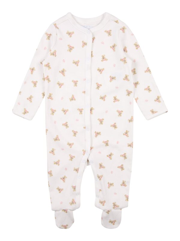 Polo Ralph Lauren Kezeslábasok 'BEAR'  világosbarna / rózsaszín / fehér-hu
