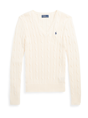 Polo Ralph Lauren Pulóver 'KIMBERLY'  krém / sötétkék-Hungary