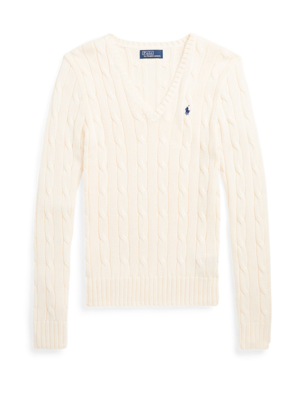 Polo Ralph Lauren Pulóver 'KIMBERLY'  krém / sötétkék-Hungary