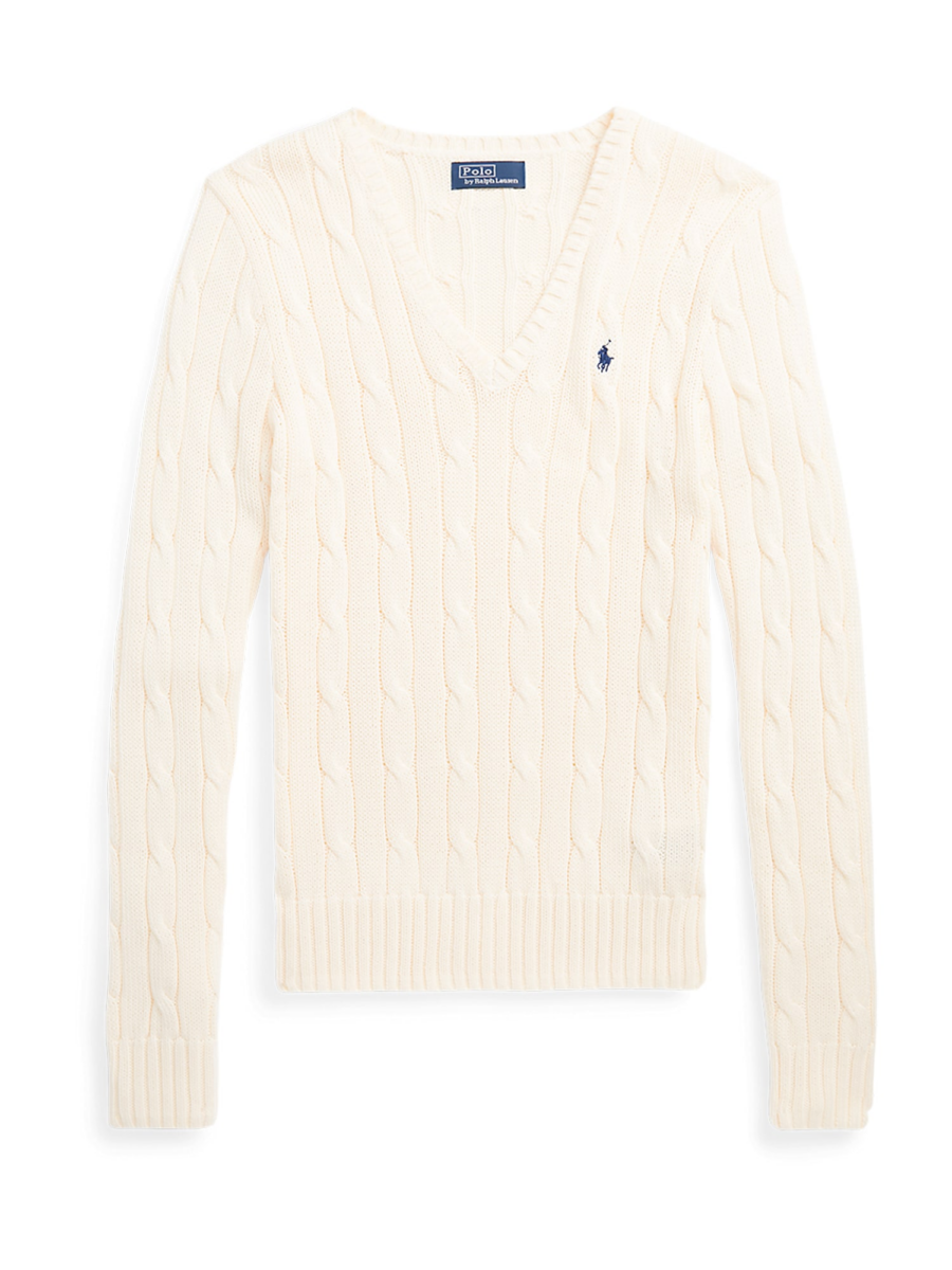 Polo Ralph Lauren Pulóver 'KIMBERLY'  krém / sötétkék-Hungary