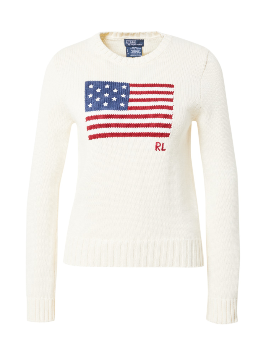 Polo Ralph Lauren Pulóver  ekrü / tengerészkék / cseresznyepiros-Ár