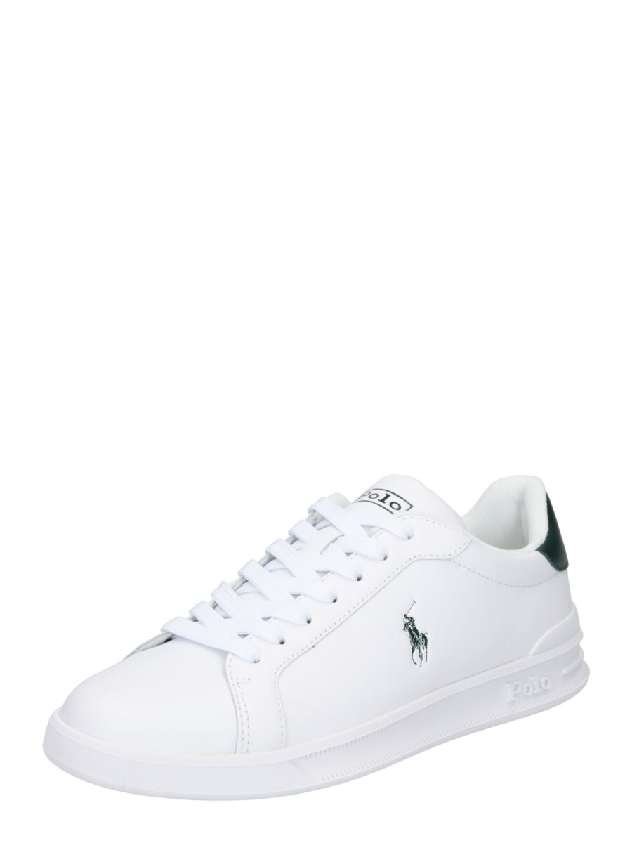 Polo Ralph Lauren Rövid szárú sportcipők 'Athletic'  sötétzöld / fehér-hu