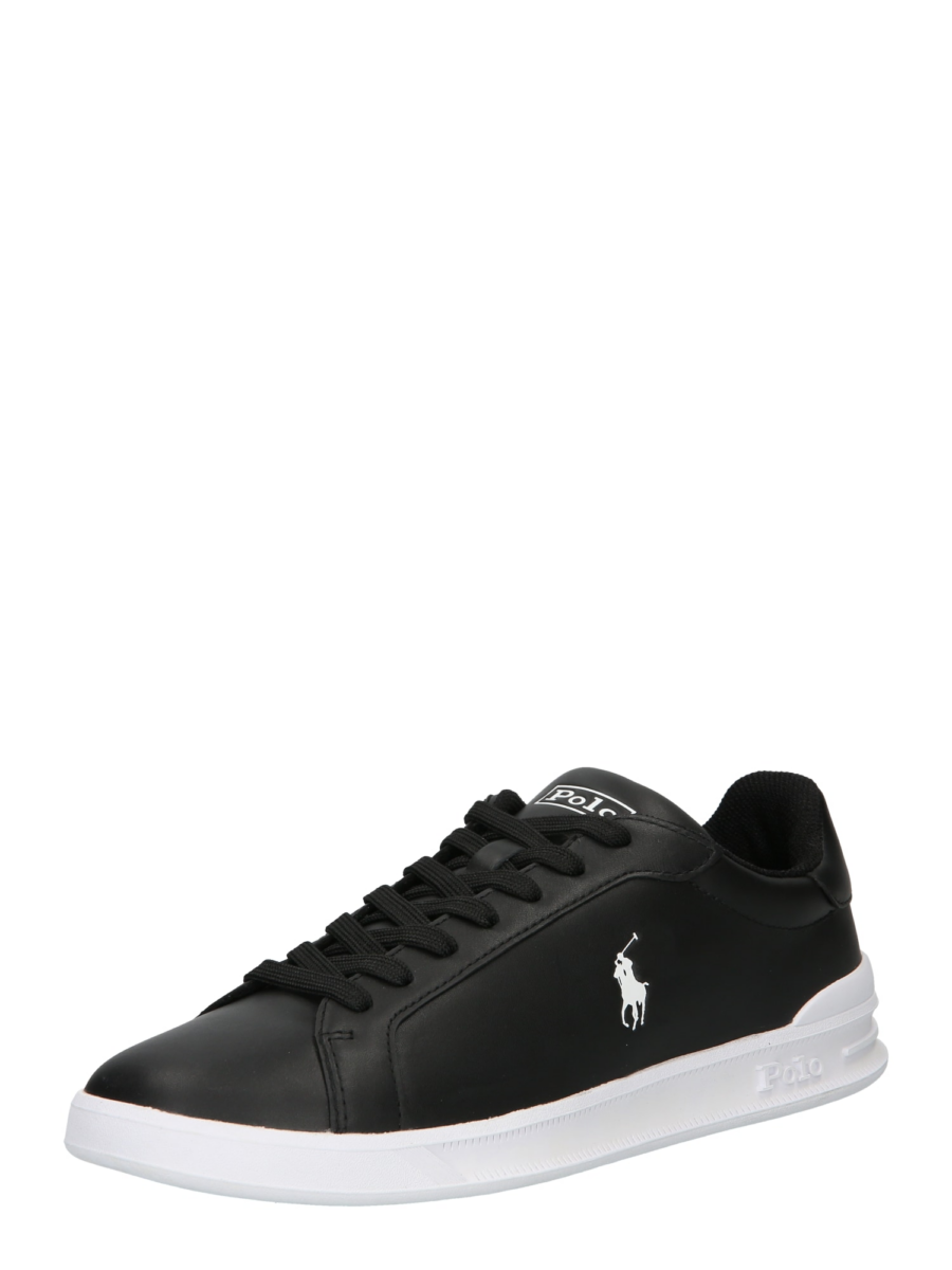 Polo Ralph Lauren Rövid szárú sportcipők 'HRT CT II-SNEAKERS-HIGH TOP LA'  fekete / fehér-Hungary