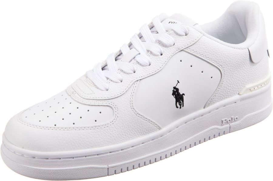 Polo Ralph Lauren Rövid szárú sportcipők 'Masters Court'  fekete / fehér-Ár