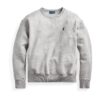Polo Ralph Lauren Tréning póló 'LS PO-LONG SLEEVE-KNIT'  szürke