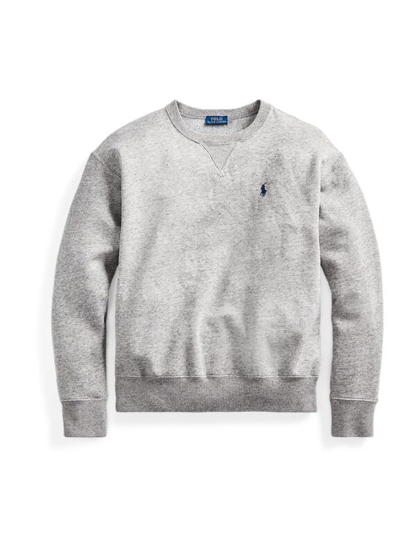 Polo Ralph Lauren Tréning póló 'LS PO-LONG SLEEVE-KNIT'  szürke