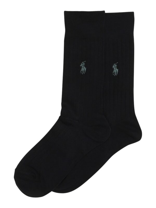 Polo Ralph Lauren Zokni 'RIB EGYPTIAN-SOCKS-2 PACK'  fekete