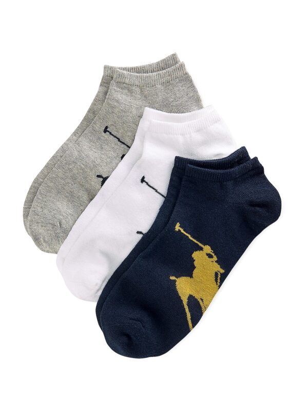 Polo Ralph Lauren Zokni  szürke melír / fekete / fehér
