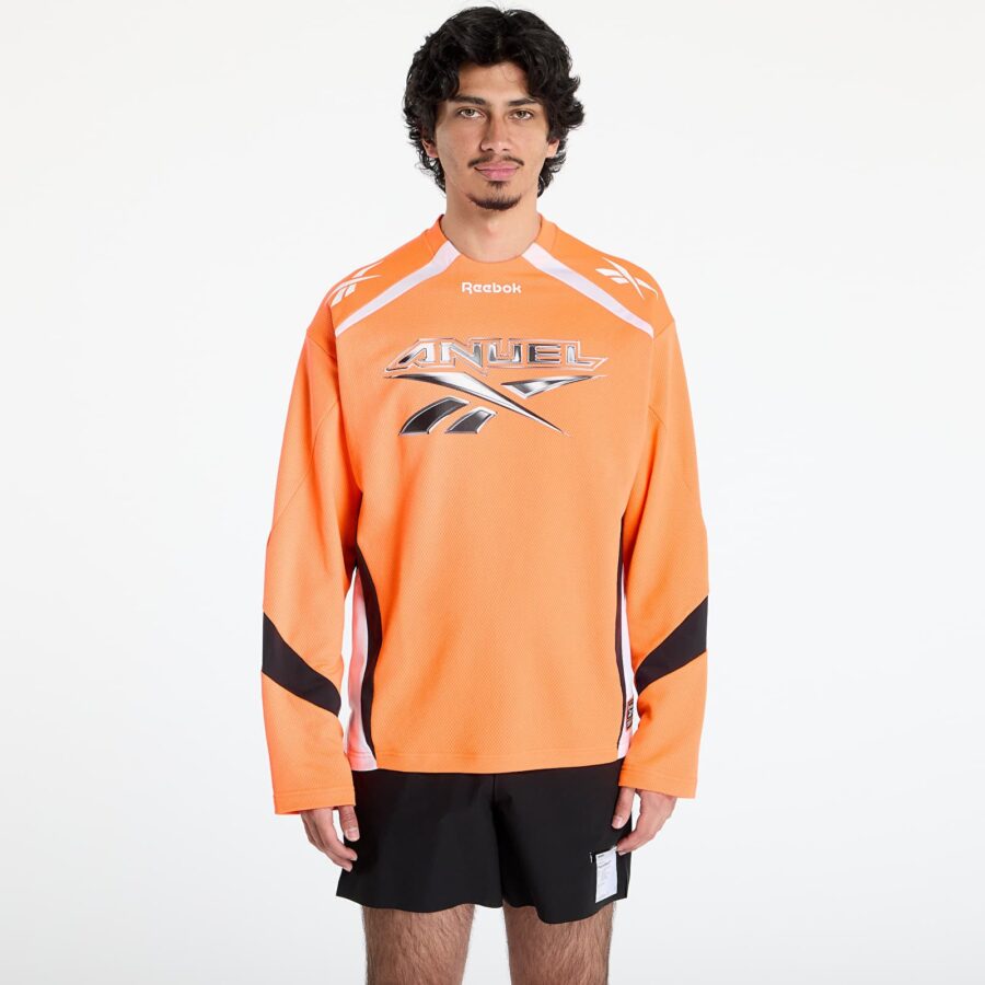 Póló Reebok Anuel Motto Long Sleeve Tee Orange S-alacsony-ár