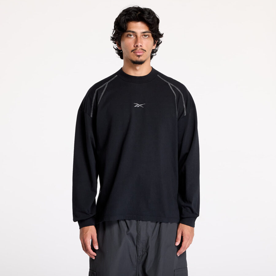 Póló Reebok Long Sleeve Uniform Tee UNISEX Black Shadow XXL-alacsony-ár